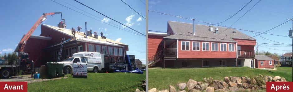 Maison après la réfection de sa toiture